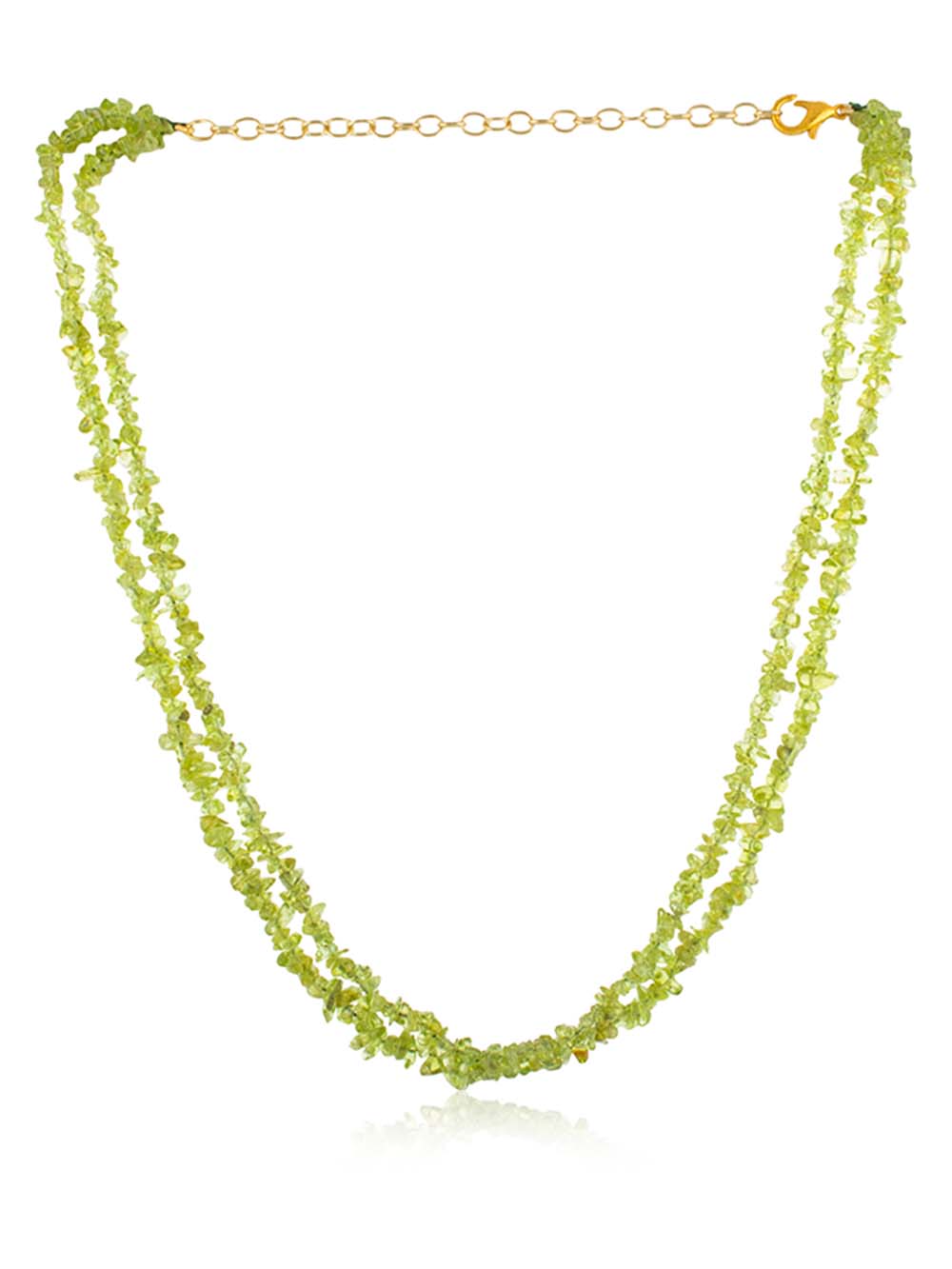 GREEN-PERIDOT.jpg Original Healing Crystal Green Peridot Semi Precious Gemstone Necklace - Image 1