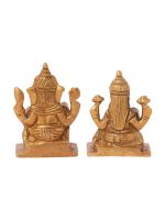 Religious Decorative Brass Laxmi Ganesh - Image 3