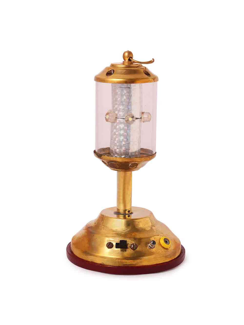 IMG_6342.jpg Home Decore Brass Rounded Lamp - Image 1