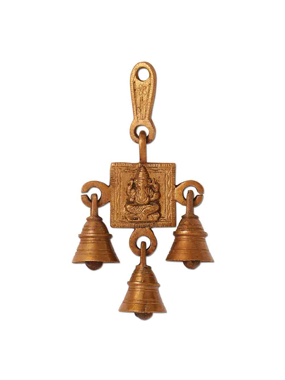 IMG_6513.jpg Decorative Brass Wall Hanging Bell - Image 1