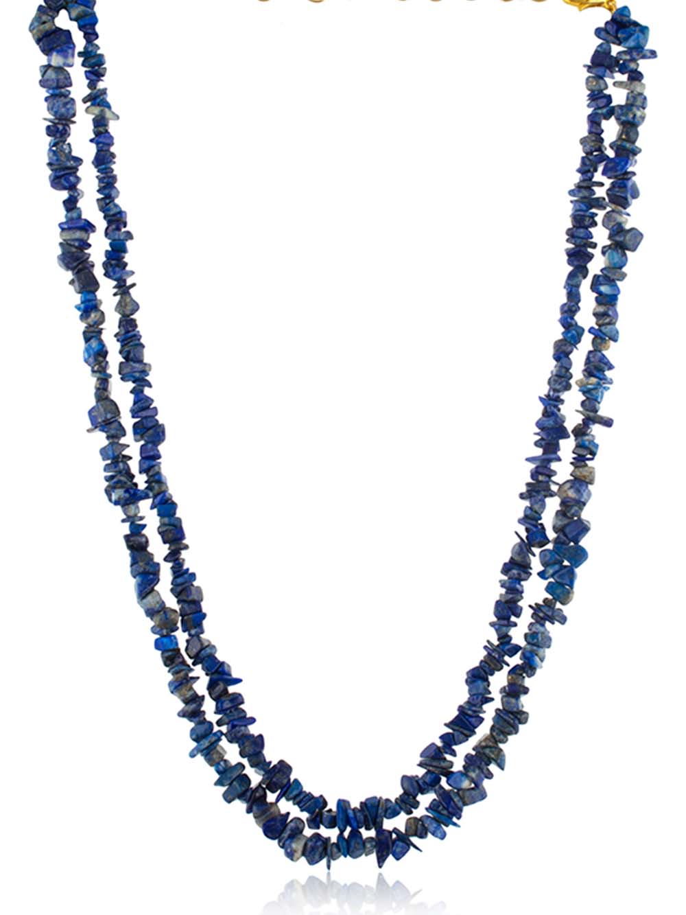 LAPIS-LAZULI-SEMI-PRECIOUS-STONE.jpg Natural Blue Reiki Lapis Lazuli Semi Precious Stone Safety Necklace - Image 1