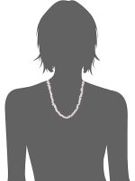 Natural Light Pink Crytal Rose Quartz Semi Precious Stone Necklace - Image 3