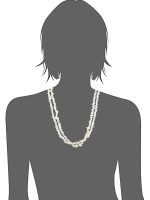 Natural Reiki White Semi Precious Rainbow Moonstone Stone Necklace - Image 3