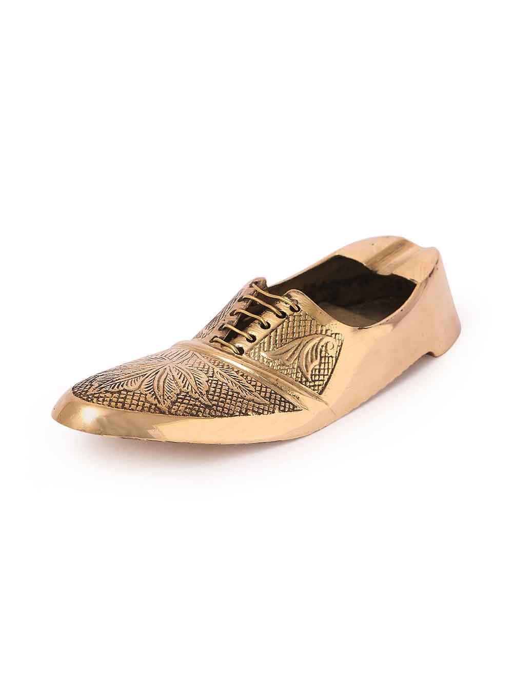 TheHaat_Brass_shoe-shape_Cigarette_Ashtray_11001.jpg Shoe Shape Brass Ashtray - Image 1