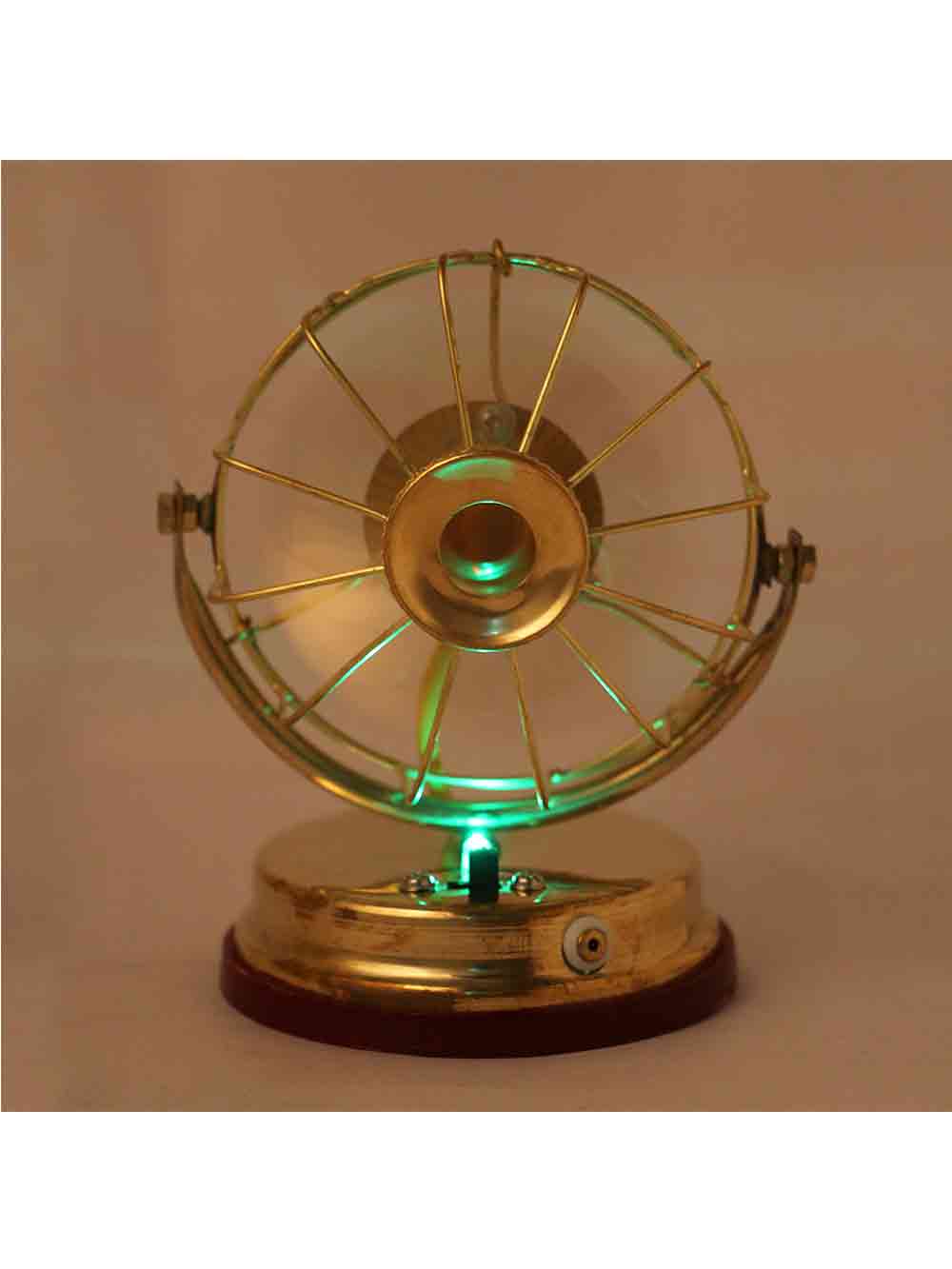 TheHaat_Decorative_Brass_Fan_11021_d.jpg Brass Table Fan - Image 1