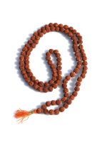 Original 5 Mukhi Rudraksha Certified Natural 7mm Beads Japa Mala 108 - Image 2