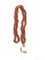 Original 5 Mukhi Rudraksha Certified Natural 8mm Beads Japa Mala 108 - Image 3