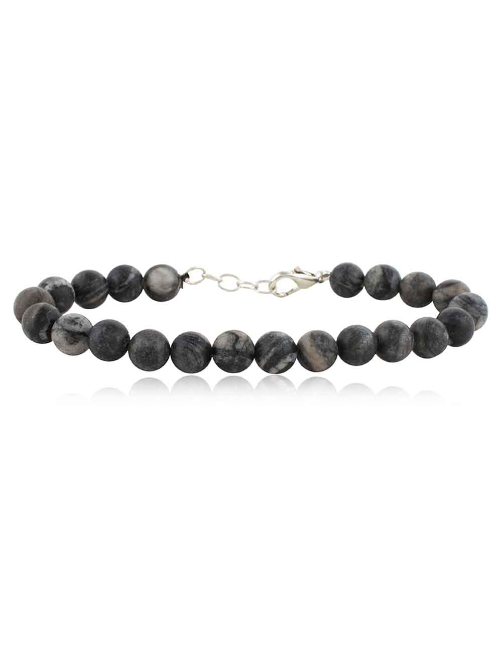 ii1.jpg Genuine Healing Crystal Picasso Jasper Semi Precious Stone Bracelet - Image 1