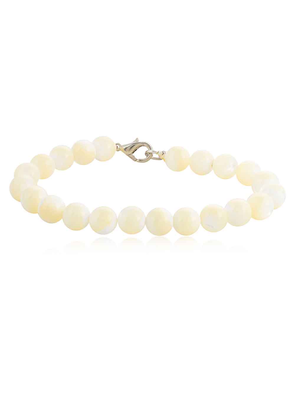 ip1.jpg Original White Crystal Pearl Semi Precious Stone Stress Free Bracelet - Image 1