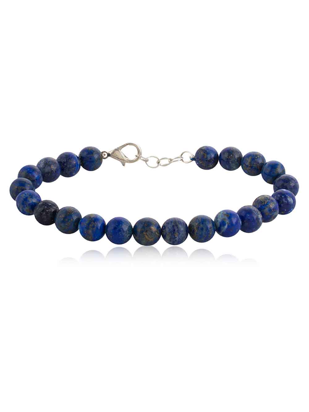 xx1-1.jpg Natural Healing Blue Lapis Lazuli Semi Precious Gemstone Bracelet - Image 1
