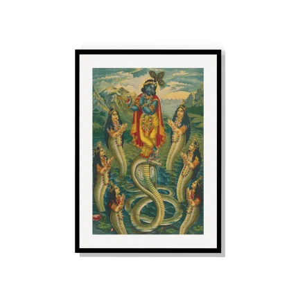 Krishna subduing Kaliya