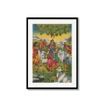 Radha tending cows in Vrindavan - Image 3
