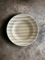 Summer Minimalist Ceramic Pasta Plate | Height 4 cm | Diameter 25 cm | Hand Painted | Set of 1 | Ideal for serving pasta - Image 4