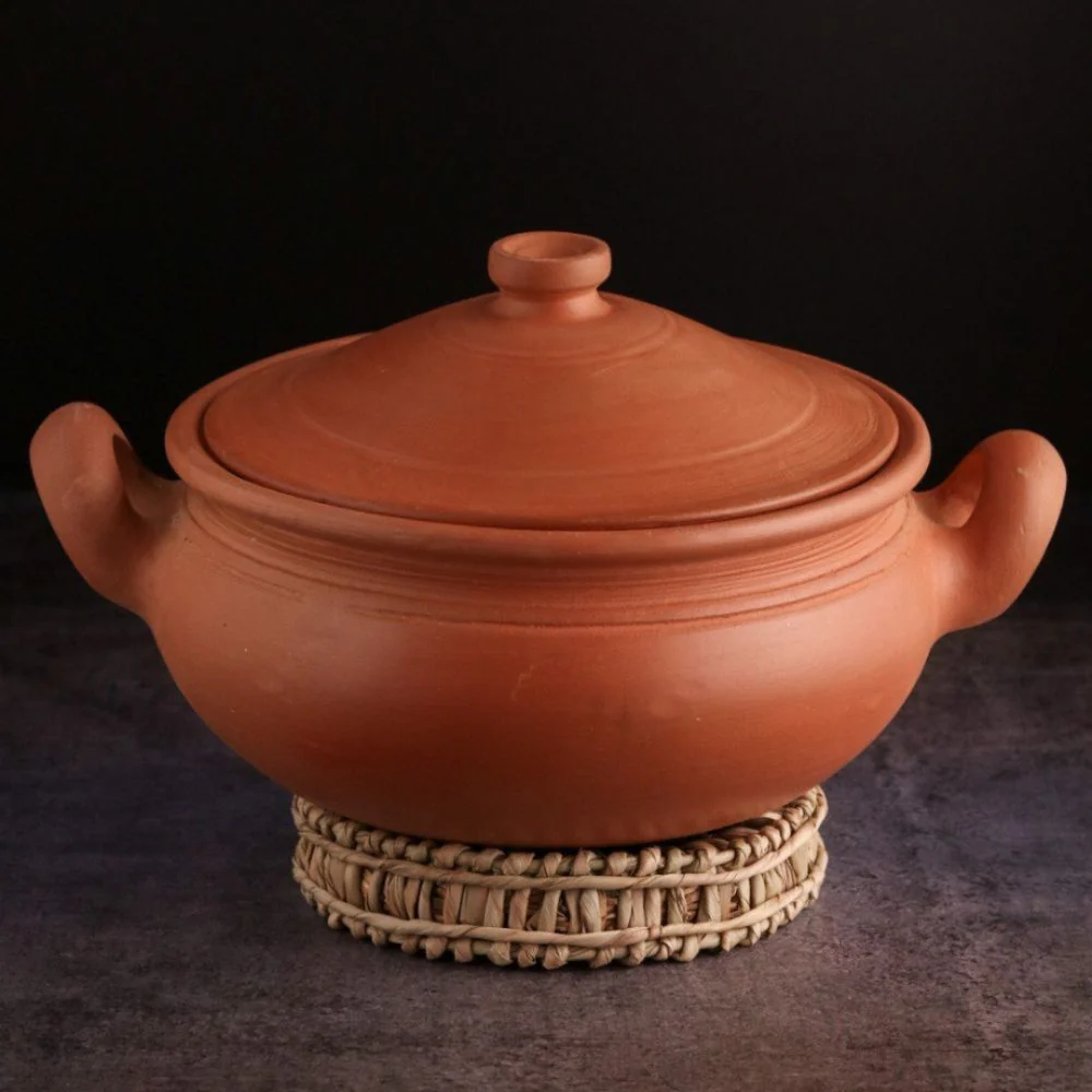 kadhai3liter Handmade Earthen Kadai - Image 1