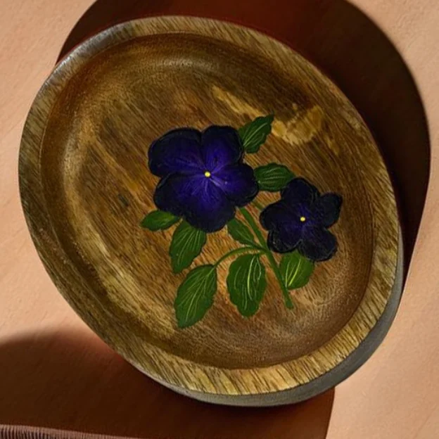 10 Ethnic Painted Snack Platter - Image 1